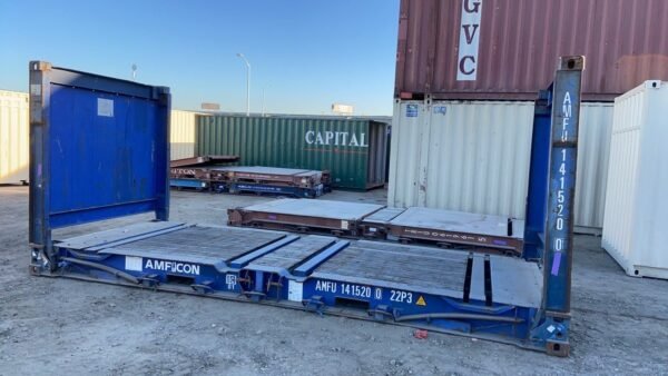20Ft X 8Ft Used Flat Rack Shipping Containers - Image 2