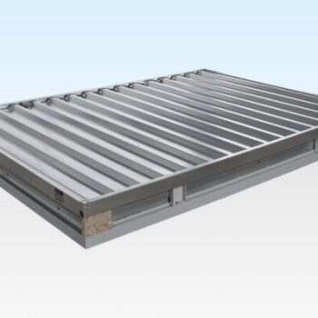 3M X 2.1M Flat Pack Storage Containers – Galvanised
