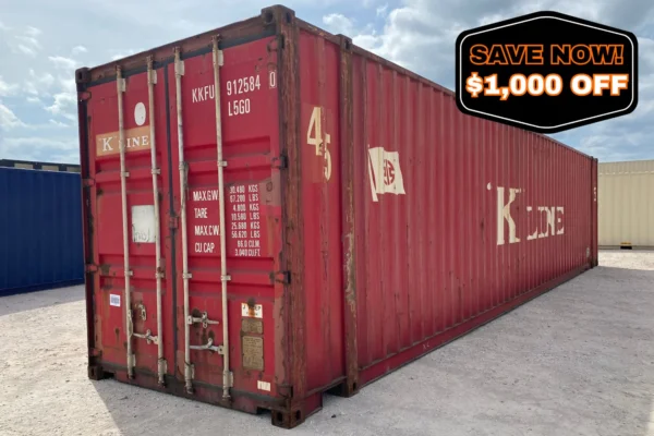 45' HC Wind and Watertight Shipping Container