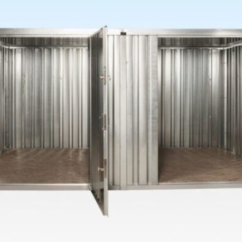 3m x 4.2m Side-Linked Flat Pack Container Bundle – Galvanized