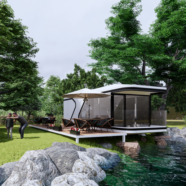 Mobile capsule House Furnished Cabin Homes Villa House 40ft Container Homes Capsule Office Pod - Image 2