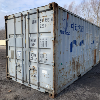 20ft x 8ft Tall–GRAY Used Shipping Container