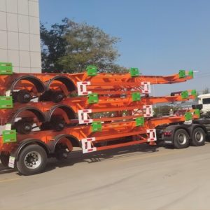 20ft 2 Axle Skeletal Cart Trailer