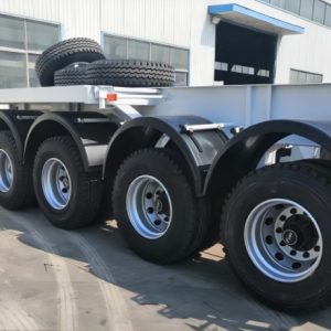 40ft 4 Axel Skeletal Semi Container Trailer