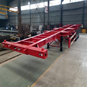 40Ft 3 Axle Skeletal Container Trailer