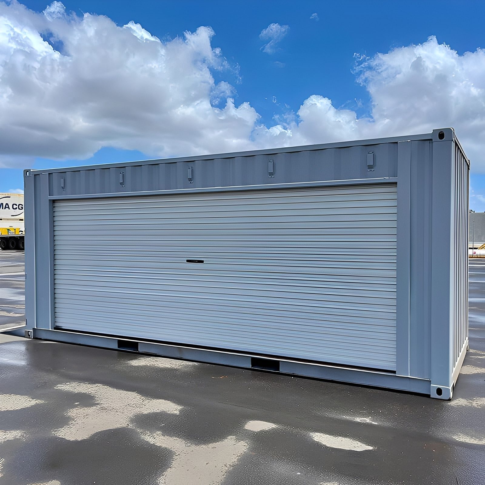 20ft Shipping Container Full-Length Roll-Up Door