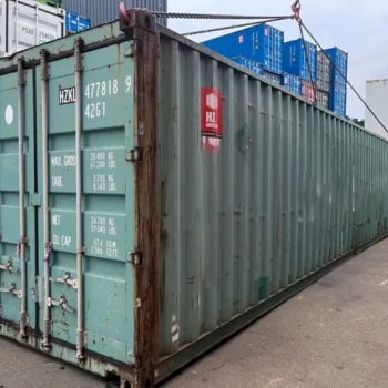 40Ft Hc Used Shipping Containers High Cube Wind And Watertight, AS Is