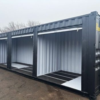 30ft Shipping Container Three Roll-Up Doors