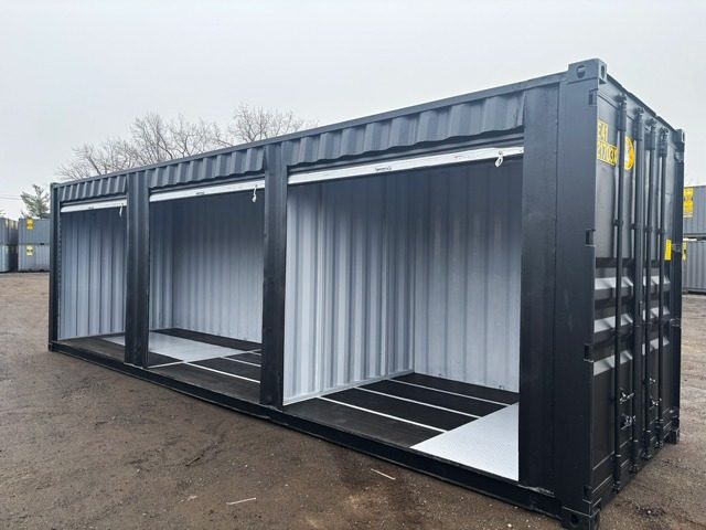30ft Shipping Container Three Roll-Up Doors