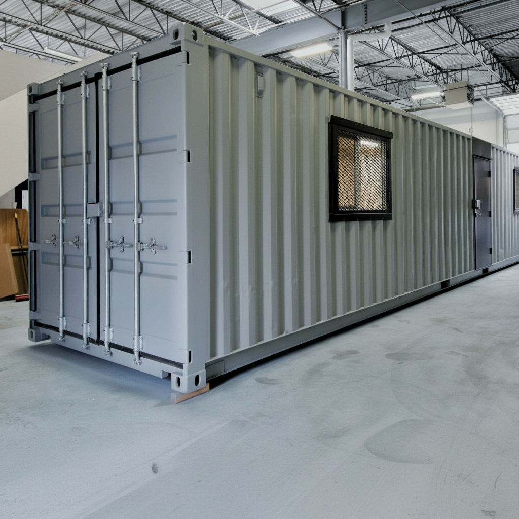 40ft Office Container – Wood Finished - Y-CONTAINERS