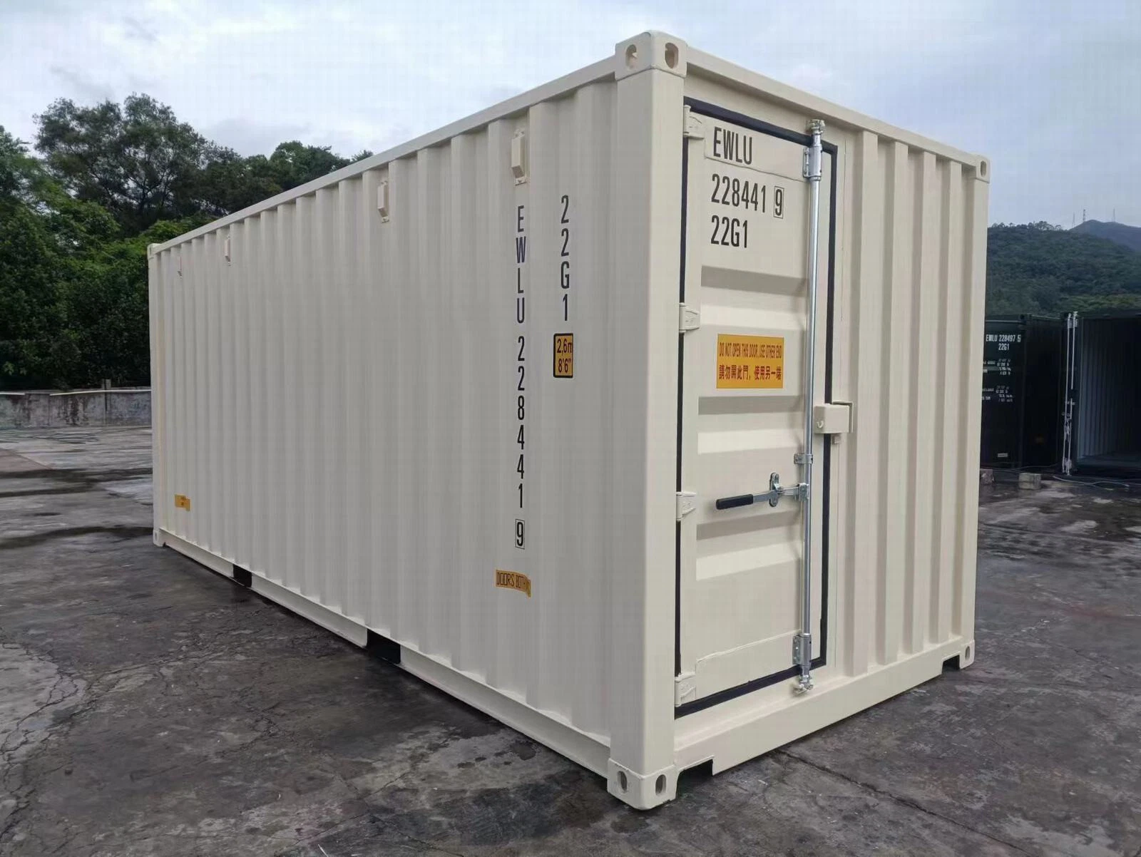 20ft Shipping Container with Double Doors & Single End Door